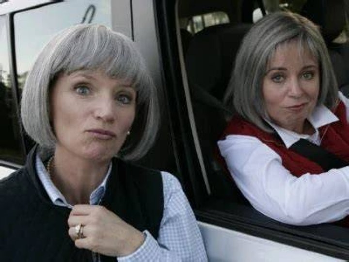 Prue and Trude played by Jane Turner and Gina Riley. Photo / Supplied
