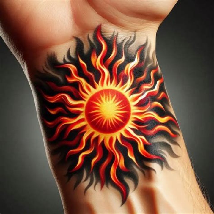 Radiating phoenix tattoo Radiating phoenix tattoo