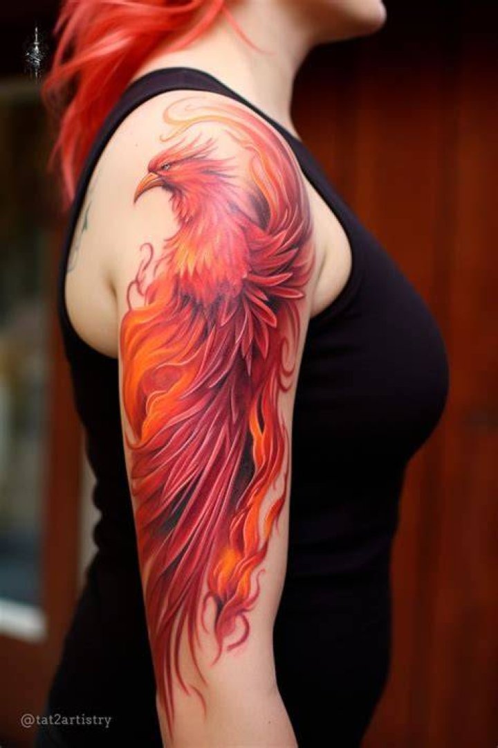 Red phoenix tattoos Red phoenix tattoos