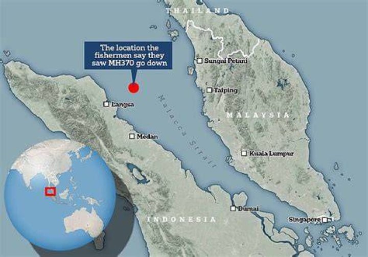 Rusli says this spot in the Sumatra Sea between Malaysia and Indonesia is the final resting place of MH370.