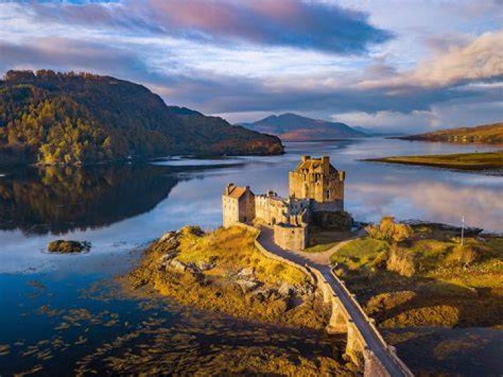 Scottish highlands castle