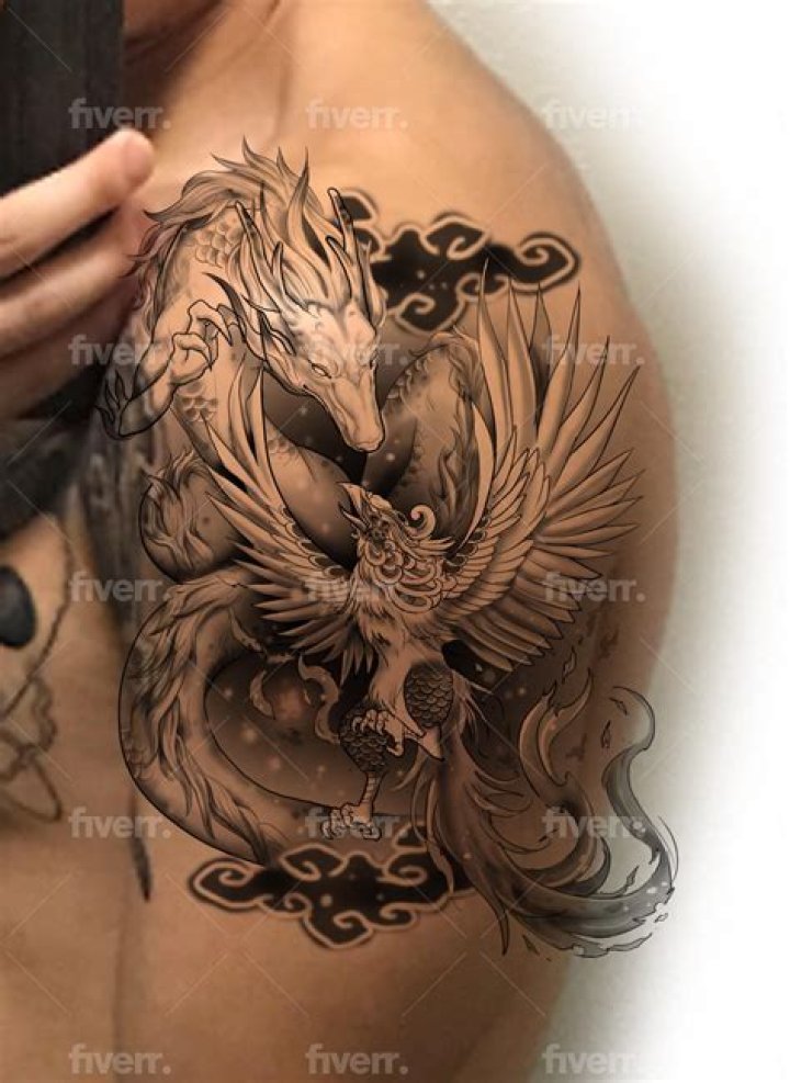 Shiny phoenix tattoo Shiny phoenix tattoo