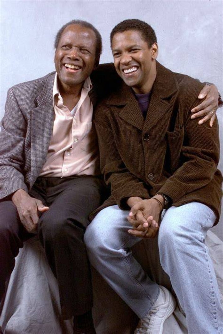 Sidney Poitier and Denzel Washington | Image: Pinterest