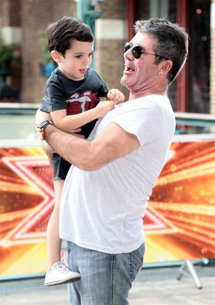 Simon Cowell with his son