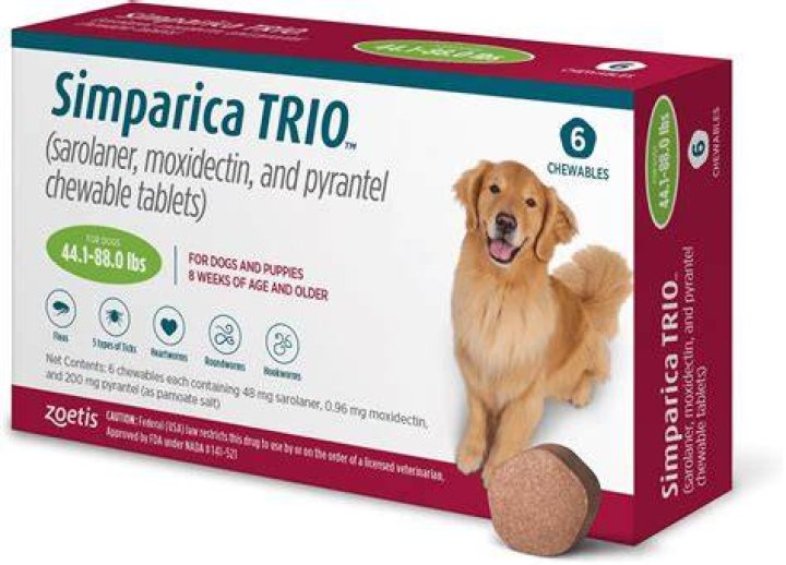 Simparica Trio Chewable Tablet for Dogs