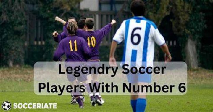 Soccer players with number 6