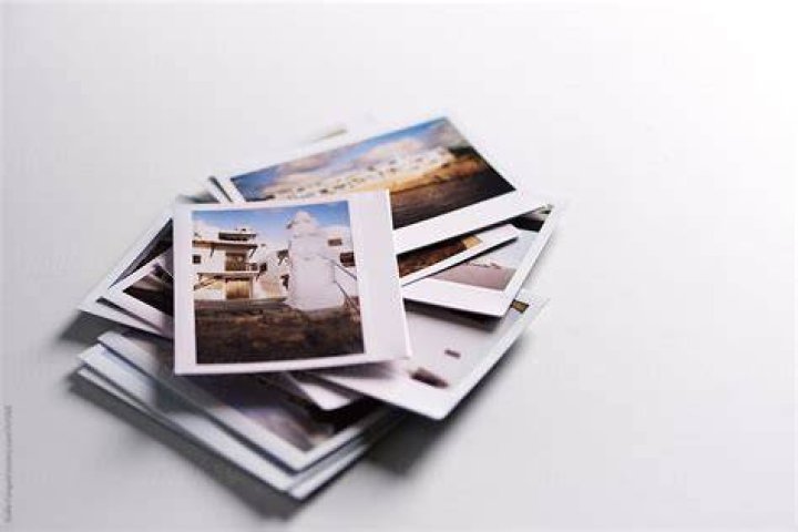 stack of polaroids