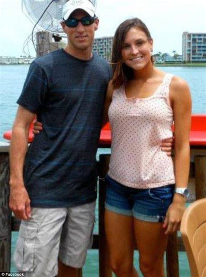 Stephanie Peterson is pictured with her firefighter husband Brandon, 31. Photo / Facebook