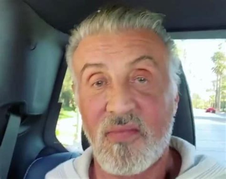 Sylvester Stallone ditched his dark hair to embrace his natural gray