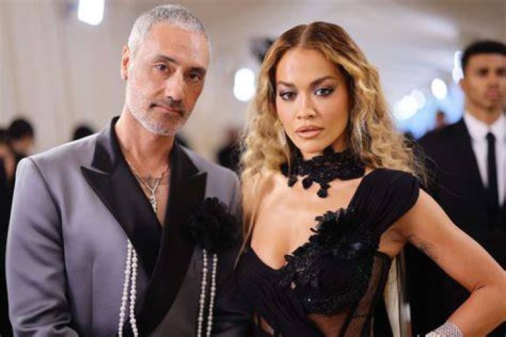 Taika Waititi and Rita Ora shared a kiss during the Prime series Louis Theroux Interviews. Photo / Sky
