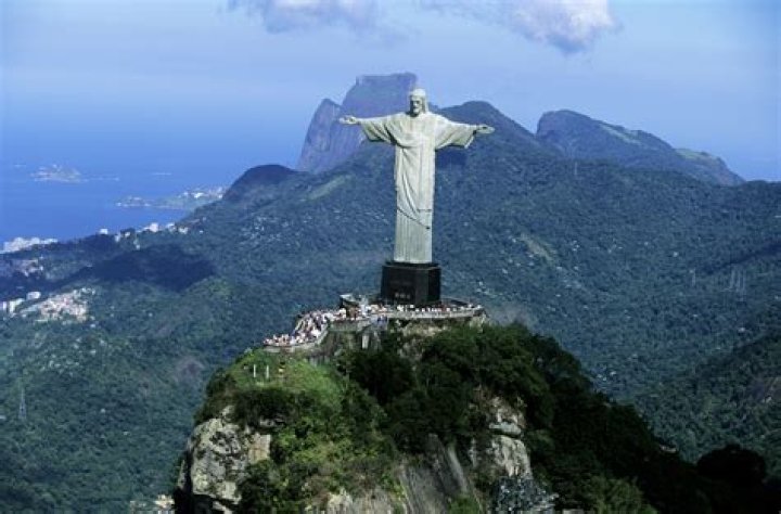 The Christ the Redeemer statue is illuminated with a welcome message for American singer Taylor Swift, in Rio de Janeiro, Brazil. Photo / AP