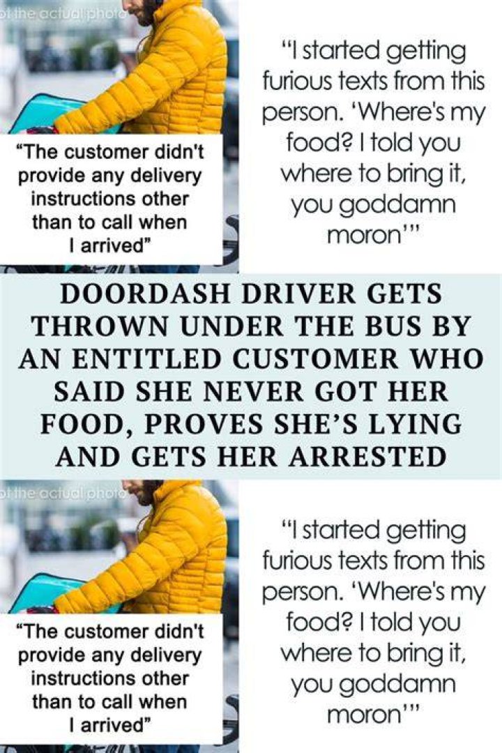 The customer said she ran to the bathroom to make herself vomit.