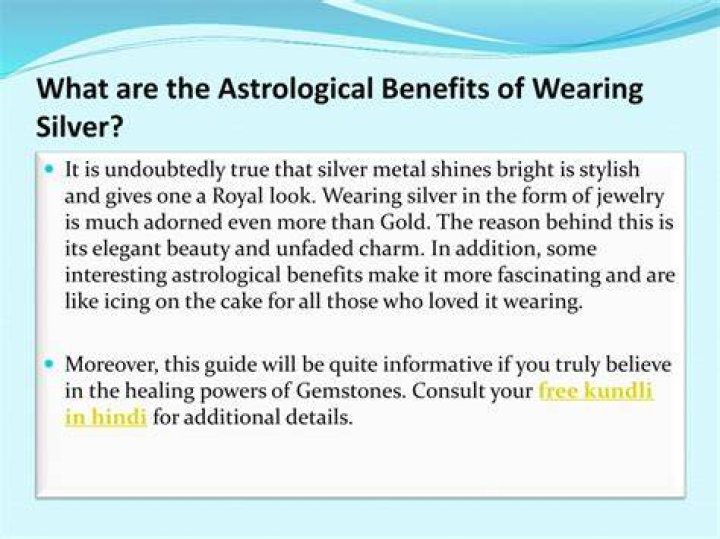 The Many Astrological Benefits of Wearing Silver | A Complete Guide