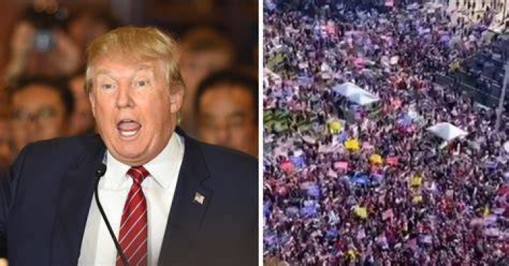 Thousands of Trump supporters gather outside the Capitol as Congress prepares to affirm President-elect Joe Biden's victory. Photo / AP 
