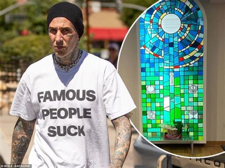 Travis Barker has rushed home from his band’s European tour for an "urgent family matter". Photo / Getty Images