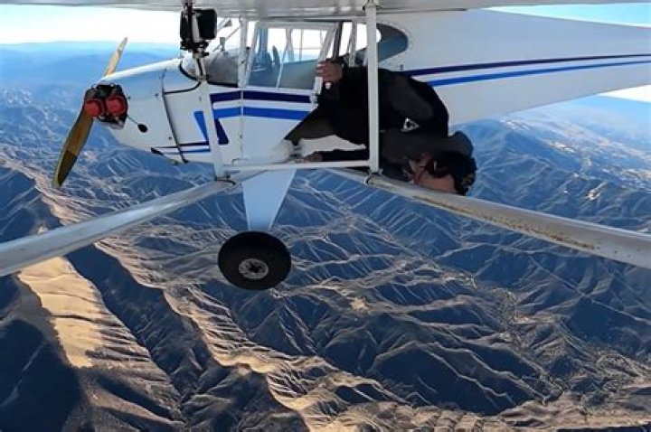 Trevor Jacob flying his plane before the crash. Photo / YouTube