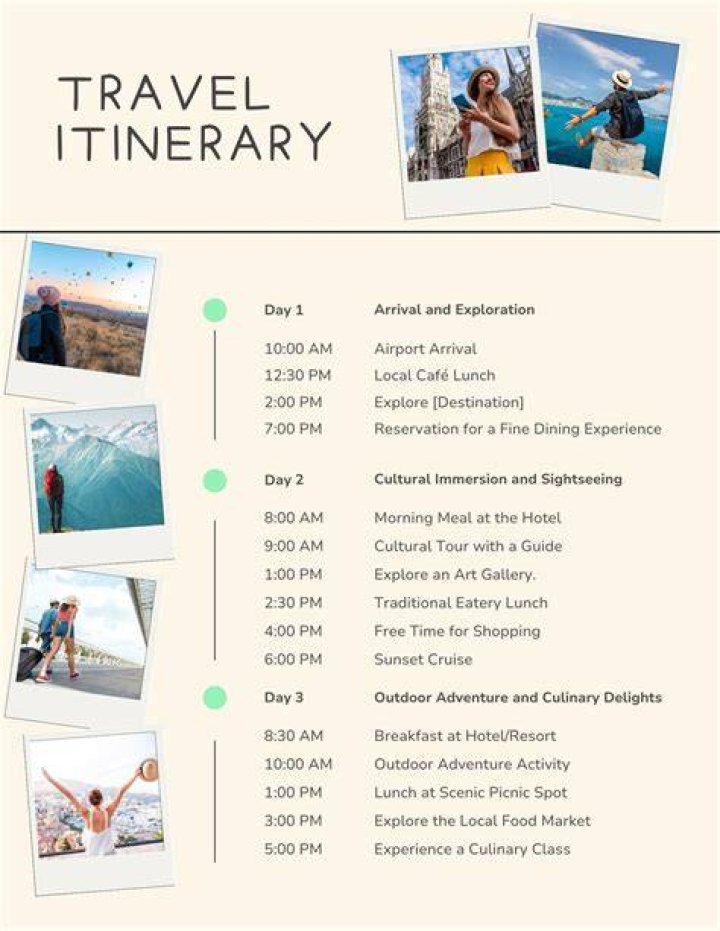 unique travel itineraries