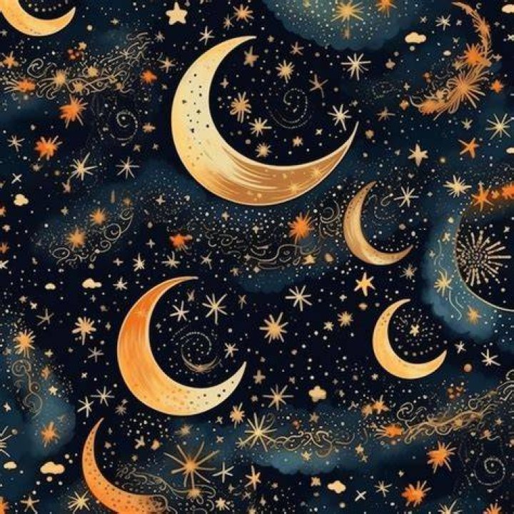 Waag Gold Moon And Stars Cat Collar