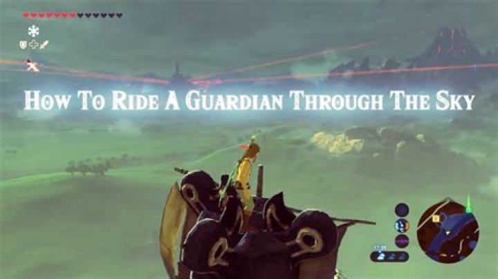 Watch someone ride a Guardian through the air in The Legend of Zelda: Breath of the Wild