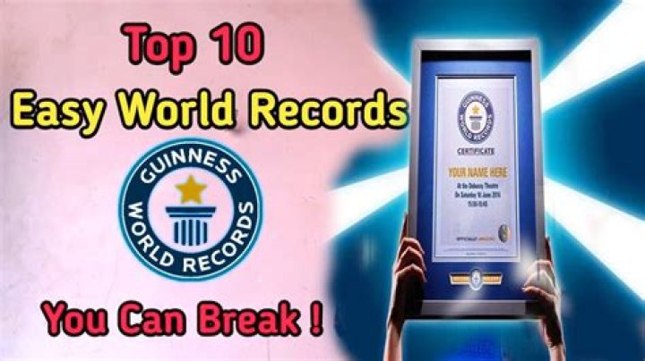 What is the easiest world record to beat? What is the easiest world record to beat?