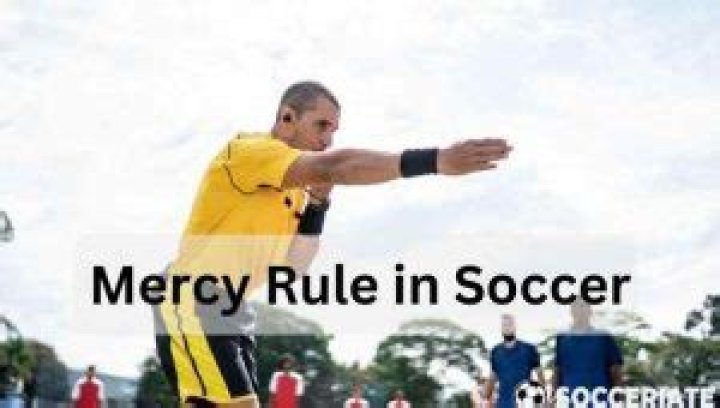 What is the mercy rule in soccer and is it officially recognised?