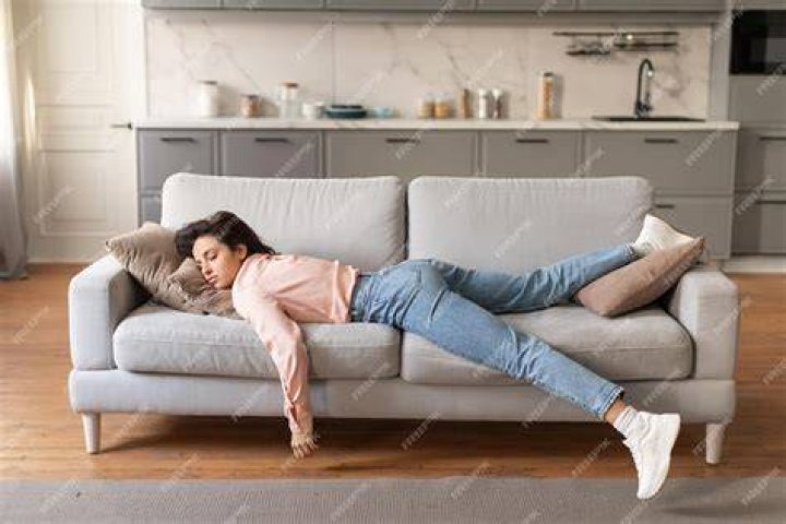 Woman napping