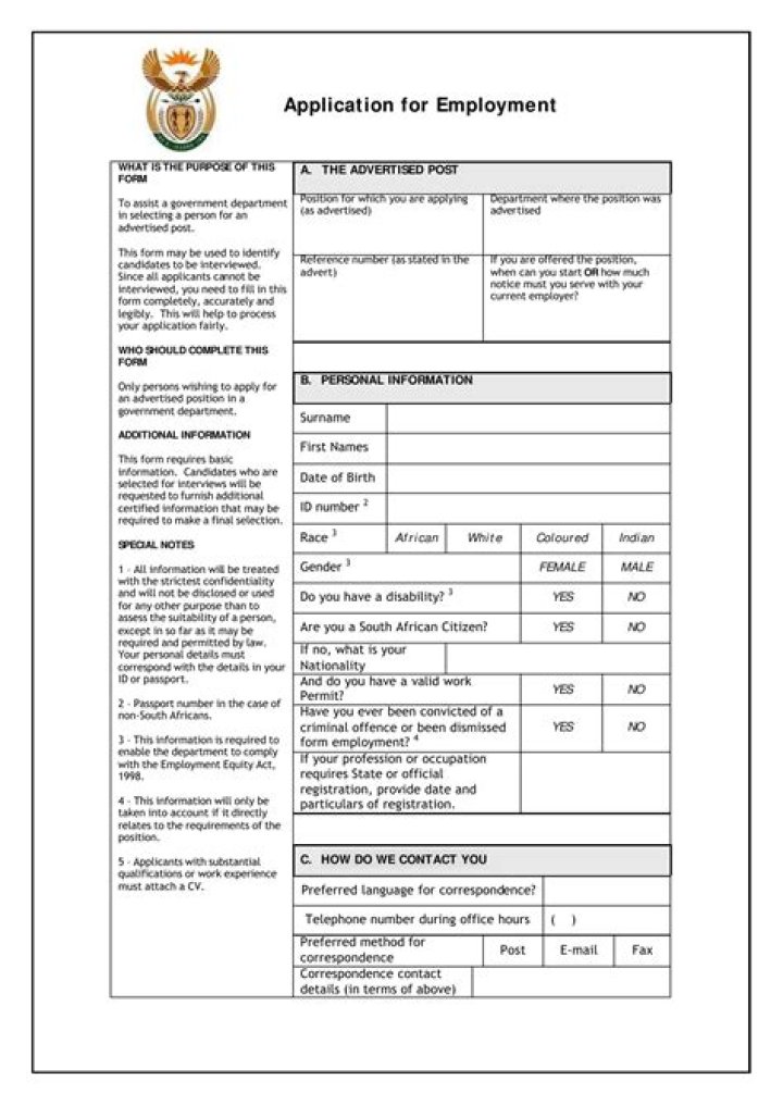 Z83 form: word form, pdf form download, how to fill it and example of filled form