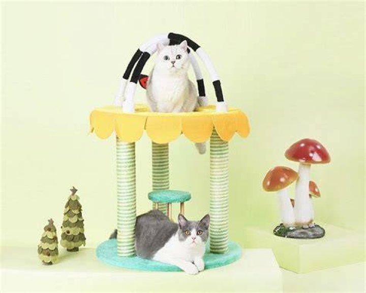 ZEZE Paradise Park 32-Inch Carpet Cat Scratching Post